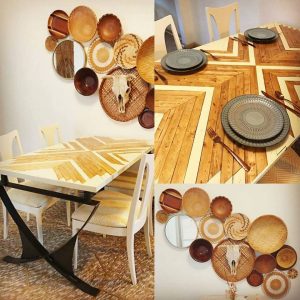 DIY Möbel Modernes Esszimmer mit Holzelementen von Tatjana Sorokina - Einrichtungsberatung aus Berlin